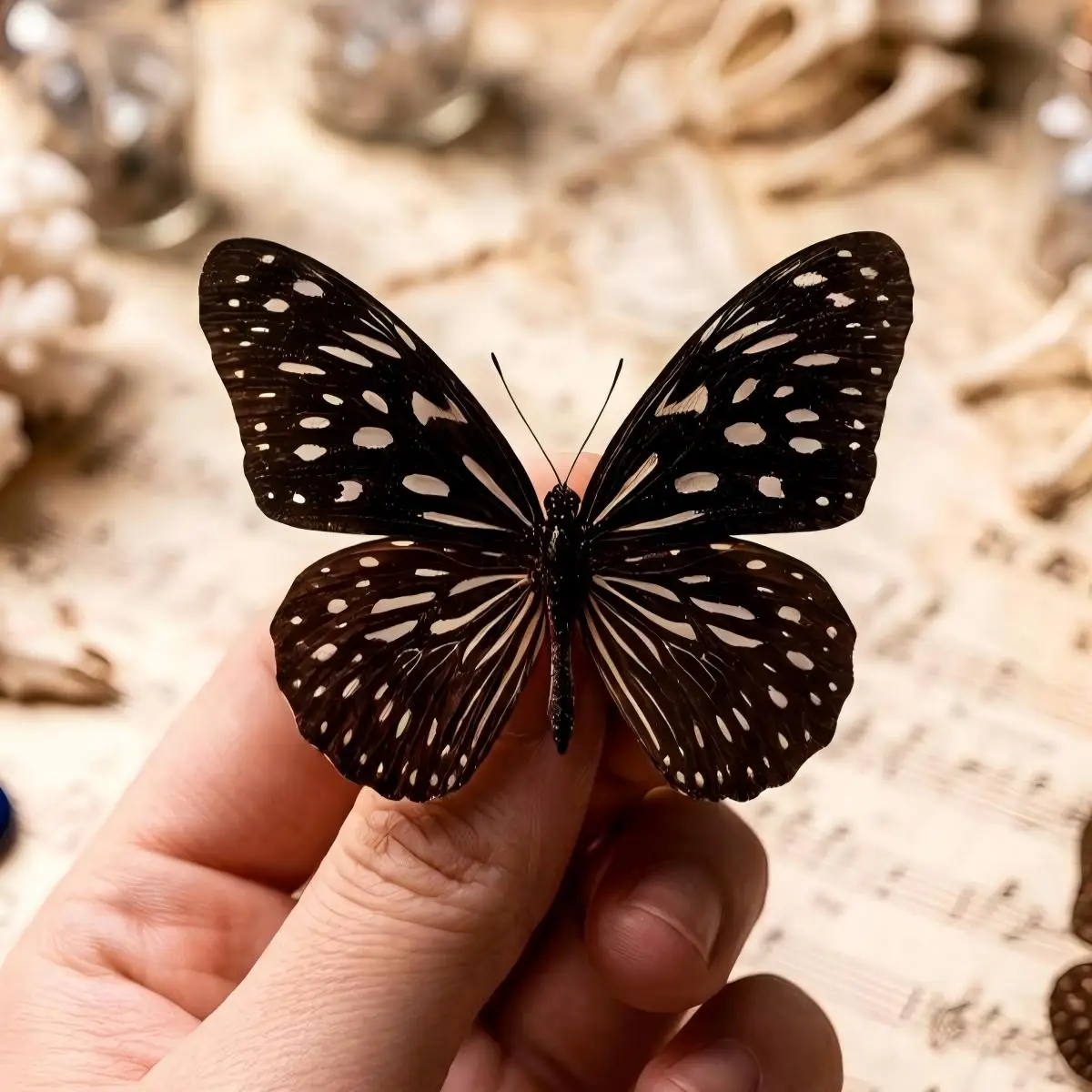 5-100pcs Euploea midamus Butterfly Specimens | Bulk Insect Collection for Crafts, Curio Display & Natural History Art