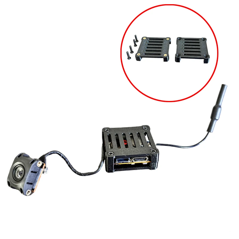 1Set For DJI O4 Lite Mount Video Transmission Mounting Bracket 3D Printed Fixing Protection Heatsink Case Compatible w FPV Drone