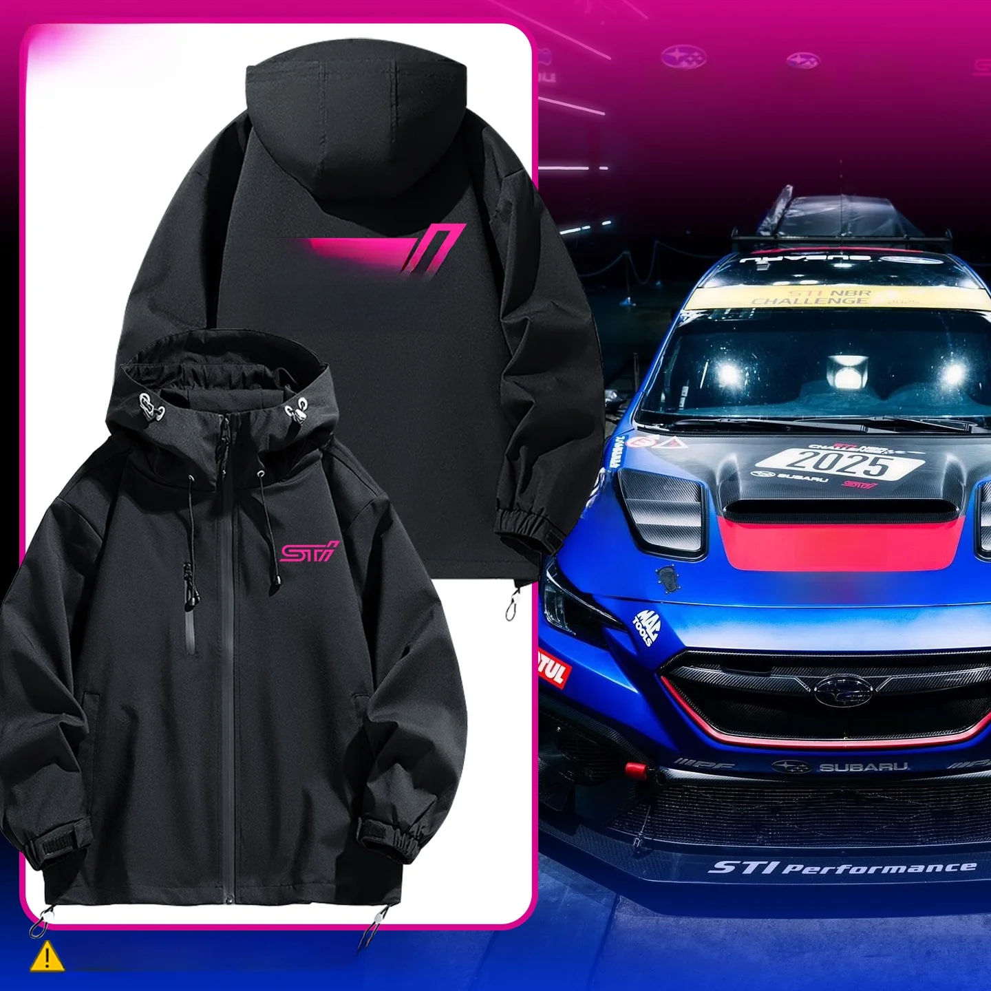 

Куртка мужская STI Logo JDM, модифицированная, в стиле ралли, спортивная, ветрозащитная, на молнии, с декоративными элементами, приталенная, с длинными рукавами