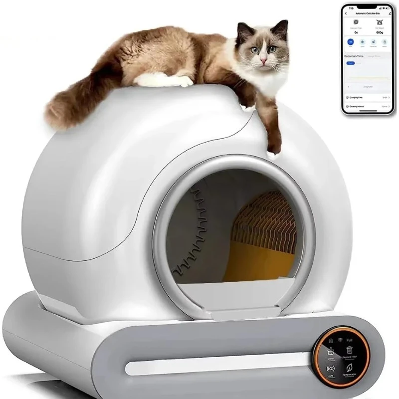 

Smart Self-Cleaning Cat Litter Box Automatic Odor Removal with APP WiFi Control Automatic Cat Toilet Litter Box