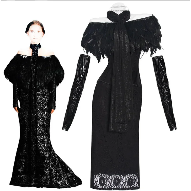 costume-de-cosplay-padme-amidala-robe-de-soiree-noire-pour-femme-deguisement-d'halloween-tenue-de-scene