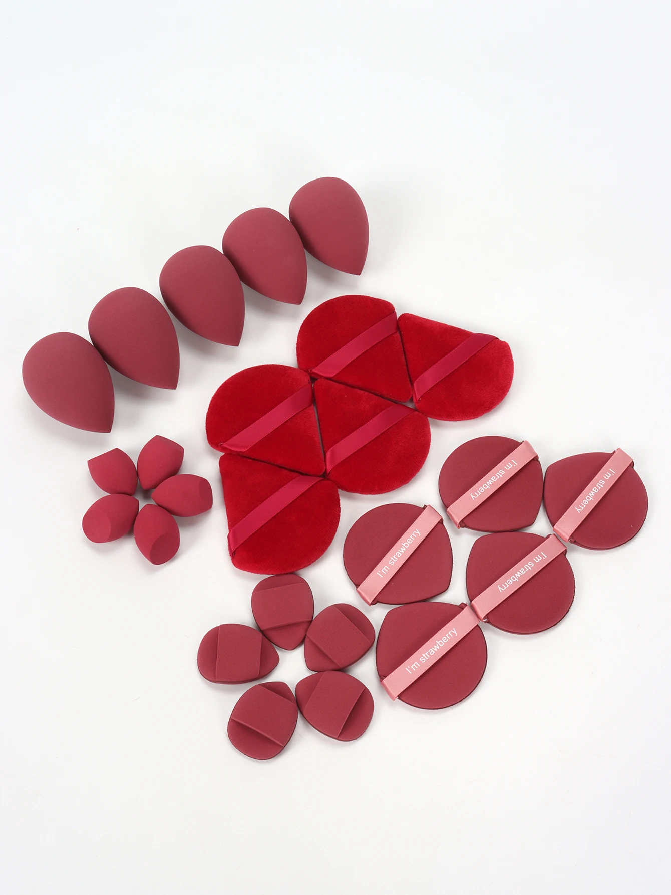25-Piece Makeup Sponge Set, Expands When Exposed to Water, Can Be Used Both Wet and Dry, Suitable for All Skin Types