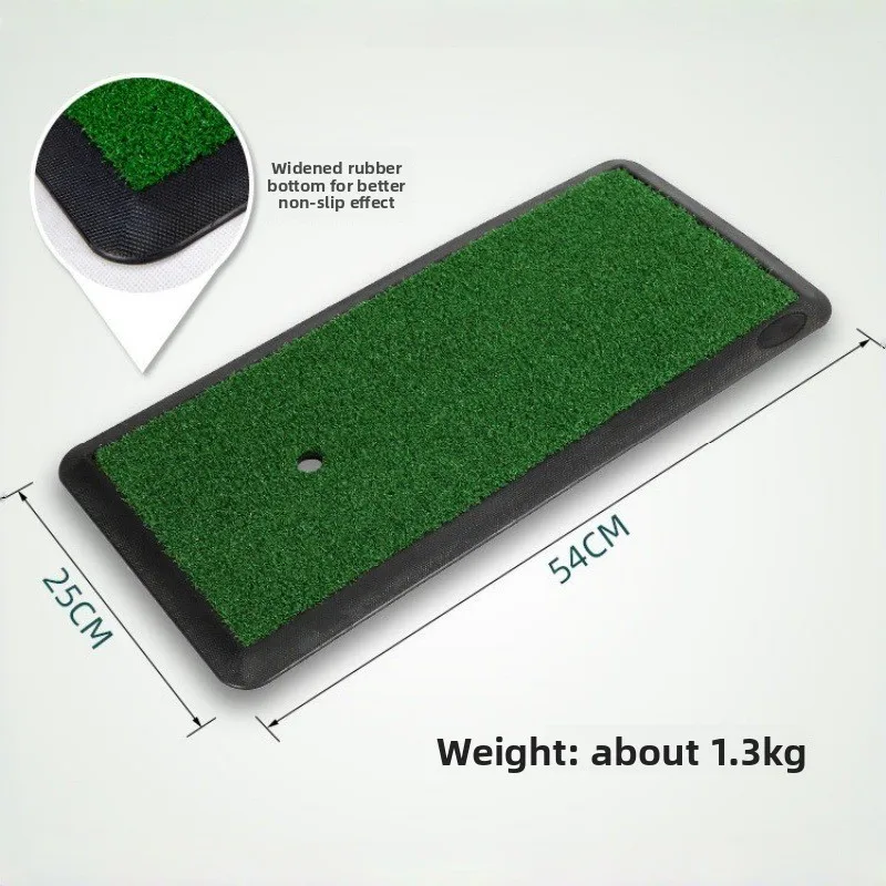 Custom Hot Selling Indoor Weighted Golf Rubber Bottom Percussion Pad Cutting Rod Swing Pad Portable