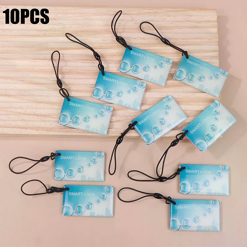 10Pcs 5*3cm 13.56Mhz IC Card Tuya TTlock BLE Electronic Smart Door Lock Card Digital Smart Fingerprint Locks Unlock RFID Card