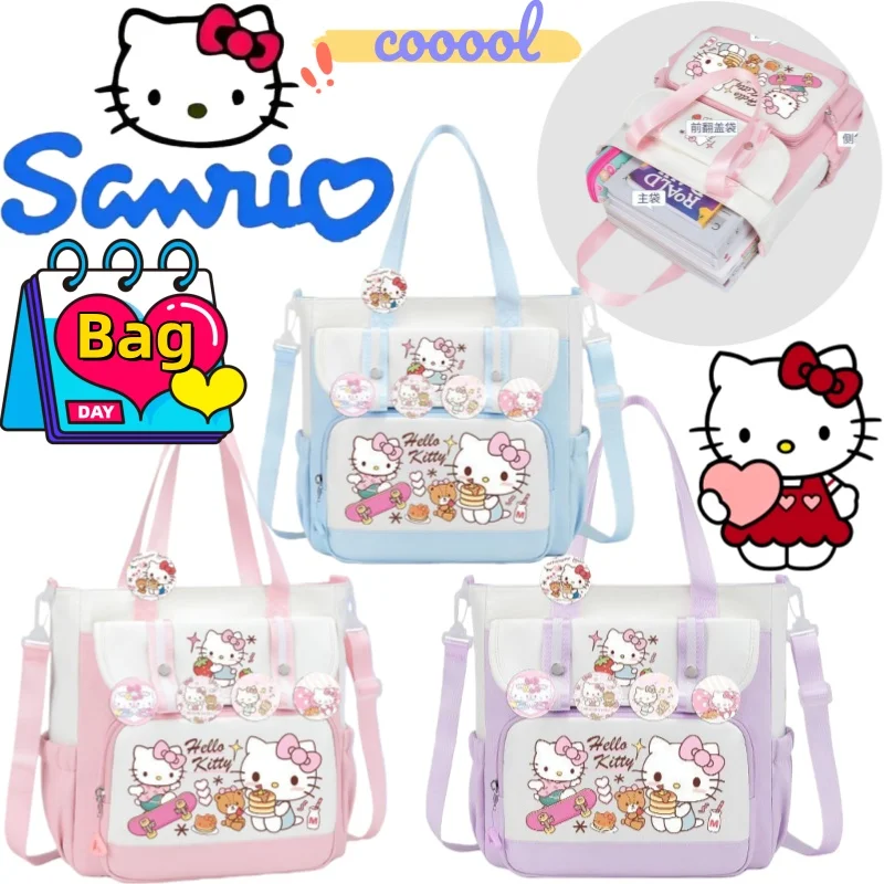 Sanrio Hello Kitty make-up bag creative high-value cartoon printing large-capacity portable student portable messenger bag gift