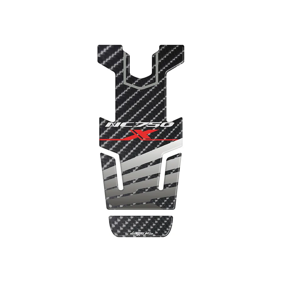 Motorcycle Accessories Carbon Fiber Oil Fuel Gas Tank Pad Tankpad Decal Protector Sticker For  NC750X NC 750X NC700 NC700X