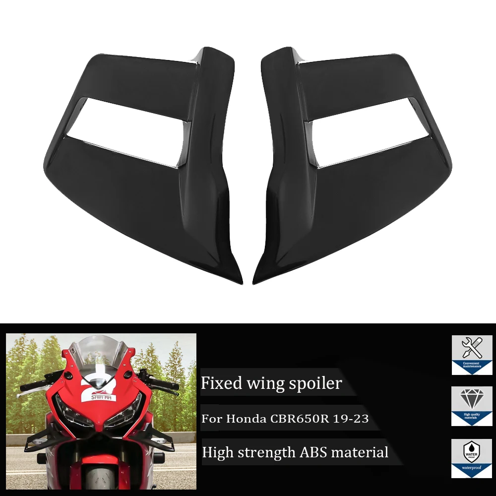 

Suitable for Honda CBR650R 2017-2023 17 18 19 20 21 22 23 motorcycle high-quality side spoiler, aerodynamic wing, fixed wing