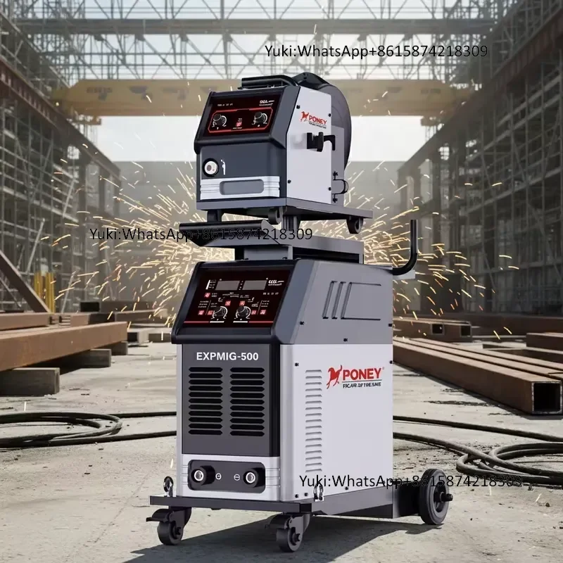 New Poney Digital IGBT Inverter Mig-350A with Water Cooling Function Industrial Welder 3-in-1 Hollow Electrode 15kg Welding