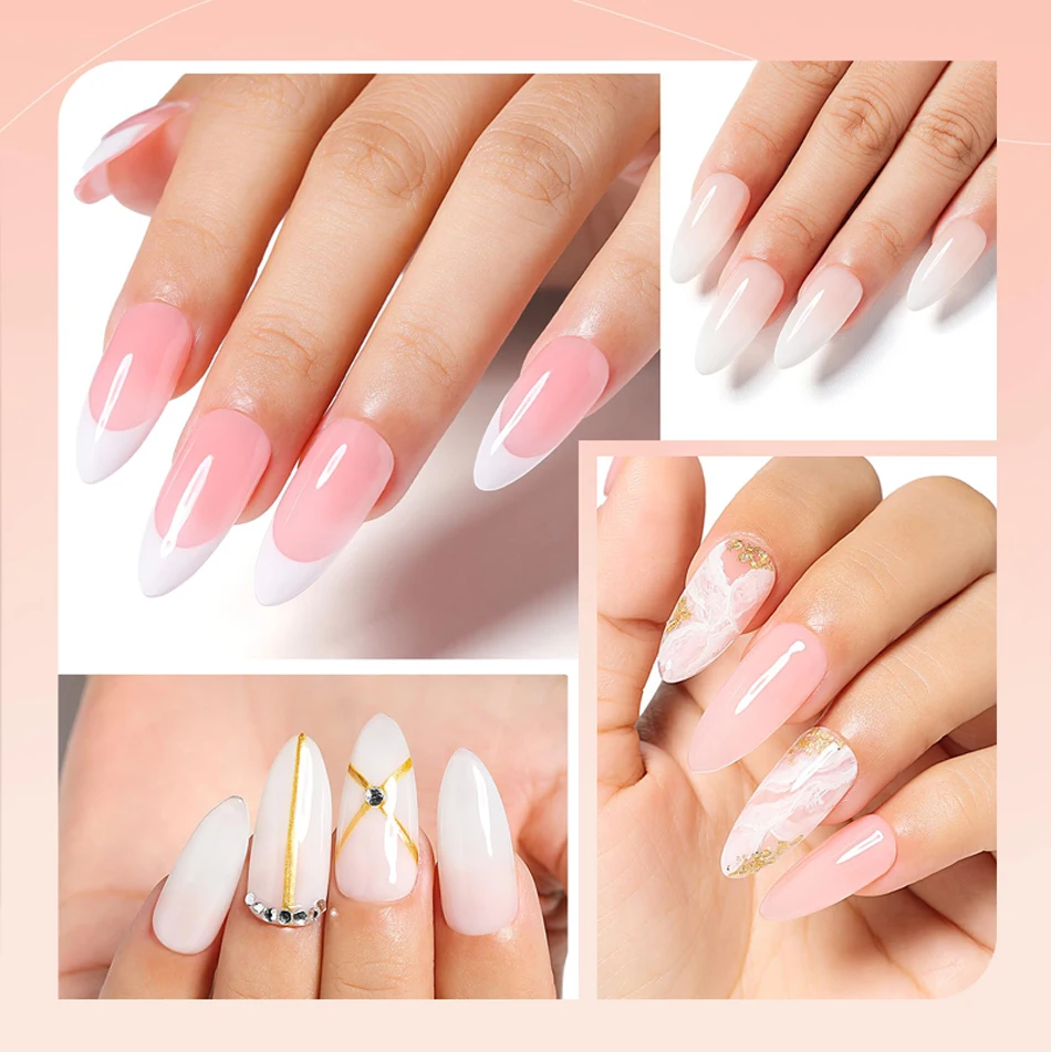 CHUNSHU Hema FREE Construction UV Gel 18 ml Builder Nagelgel in einer Flasche Semi Permanent Thick Rubber Base Gel Extension Nails Art – Detail 11