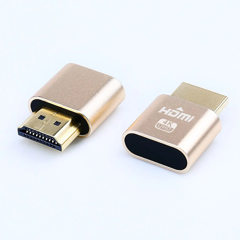 Dtech-emulador de pantalla simulado OEM ODM 4K de alta calidad, Monitor fantasma simulado HDMI, enchufe Dongle sin cabeza