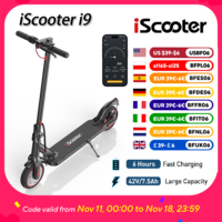 iScooter i9 Foldable Adult Electric Scooter E-Scooter 25 KM/H Electric Kick Scooter 350W Skateboards 42V 7.5Ah Kickboard