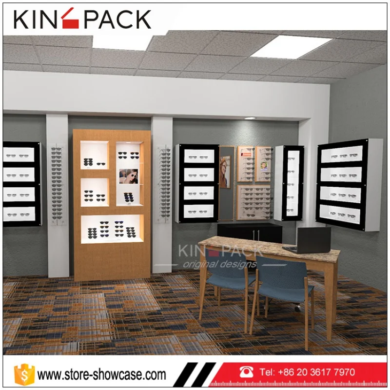 custom.Functional glasses retail store wooden sunglasses cabinet display furniture