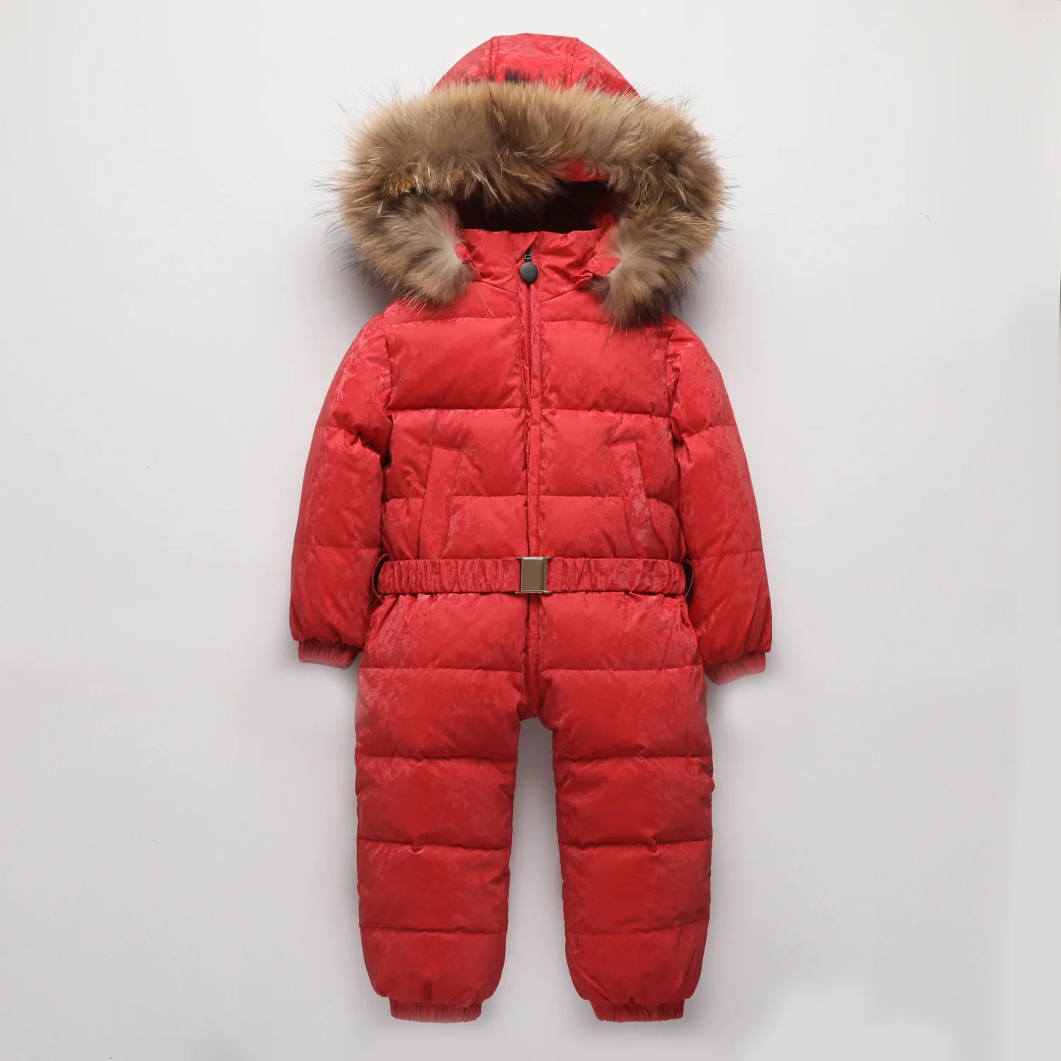 Snowsuit -30 Russian Winter coat New Boy Baby Down Jacket Outdoor Infant Clothes Girls Climbing For Kids Jumpsuit parka real fur