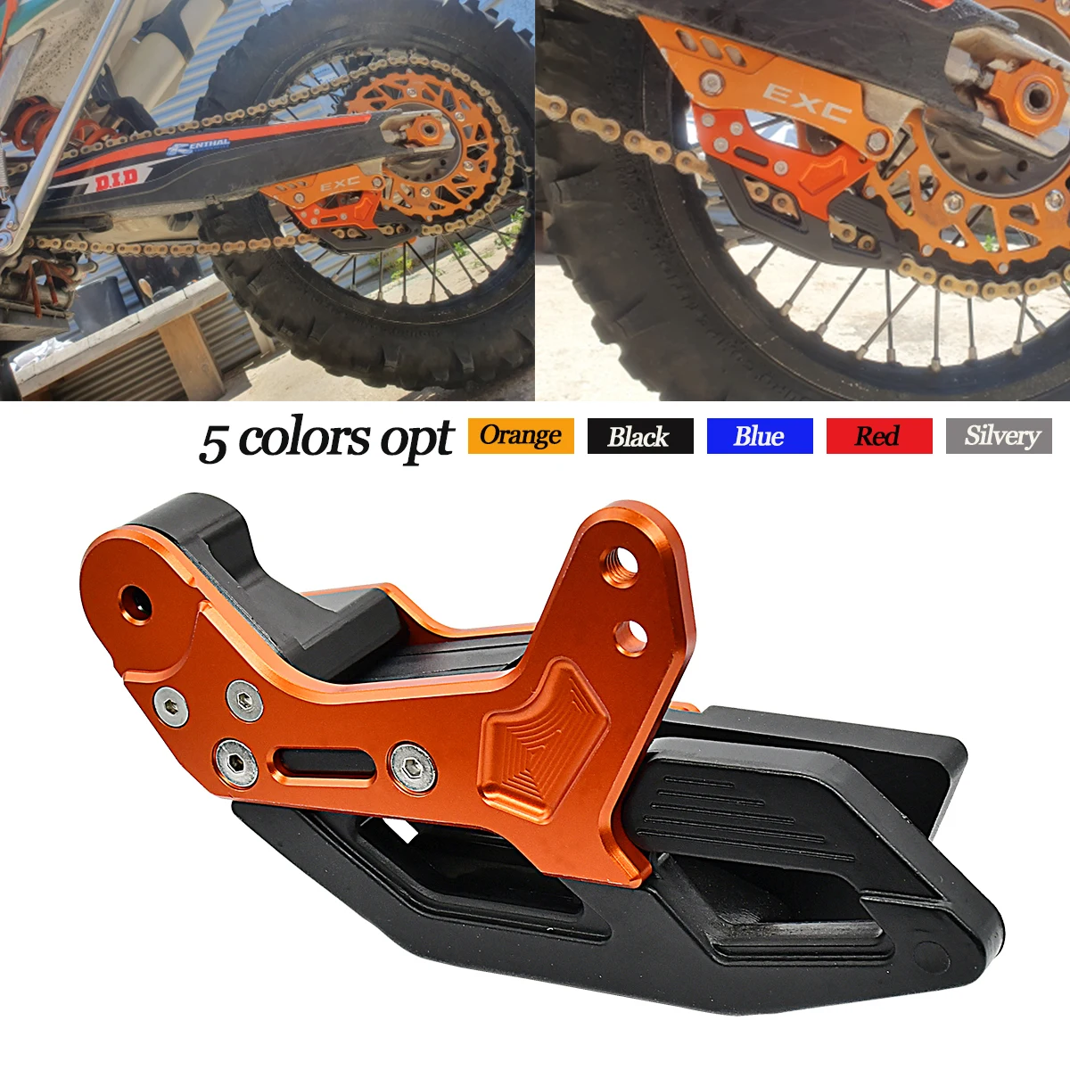 CNC Chain Guide Guard For Husqvarna TC TE TX FC FE FX FS For GasGas EX EC MC EXF ECF MCF For KTM EXC EXCF XC XCW XCF SX SXF XCFW