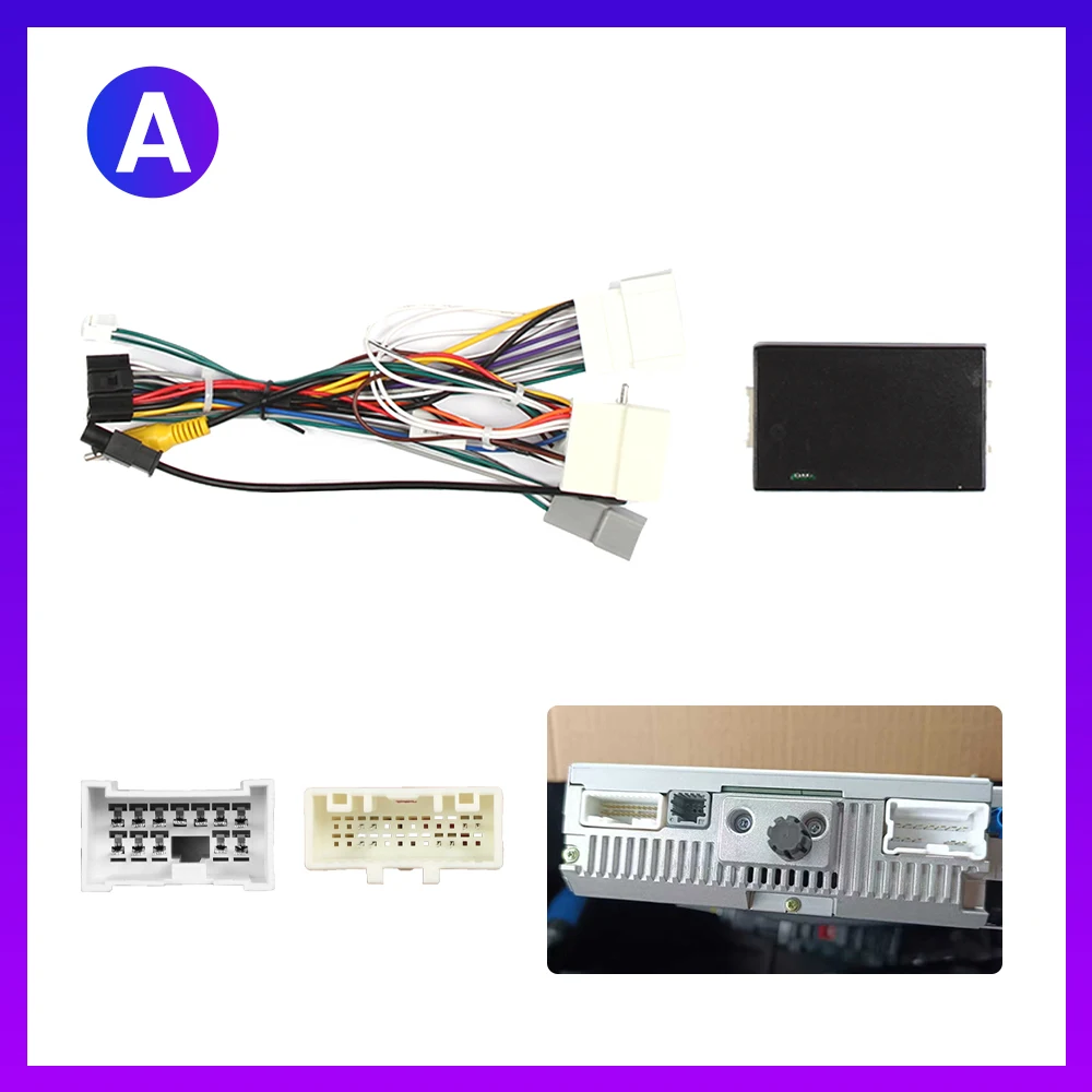 Android autoradio stroomkabel voor Renault Duster Sandero Kangoo Logan Kadjar Master autoradio bedradingssysteem adapter Canbus box