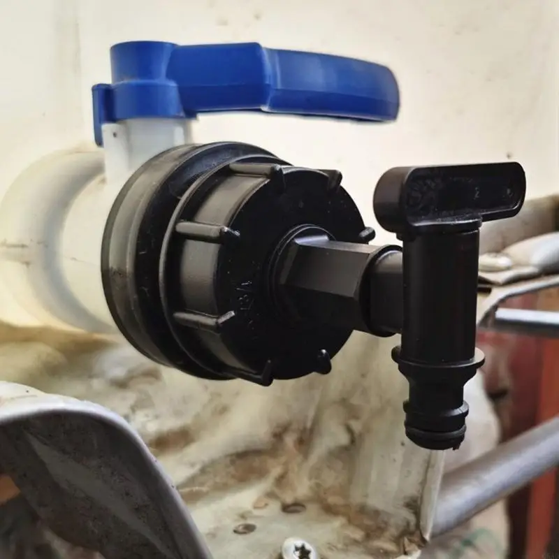 IBC Adapter Water Butt Fitting S60X6 Coarse Thread Water Tanks Hose Connector Tap Replacement Fitting for Water C5AD
