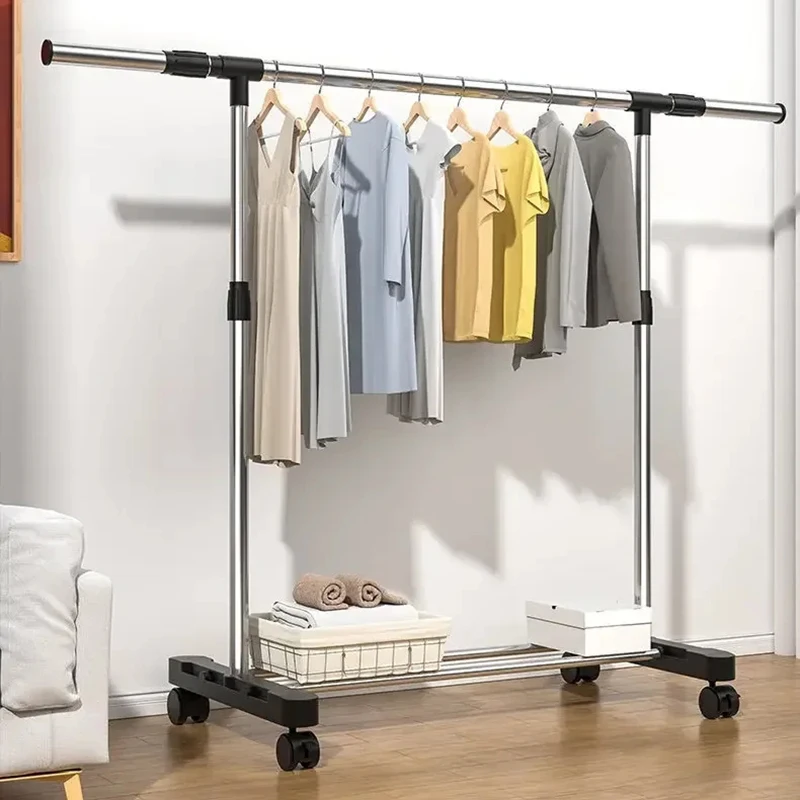 

Metal Drying Coat Racks Hanger Stand Luxury Storage Organizer Clothes Rack Closet Shelf Living Room Percheros Balcony Furniture