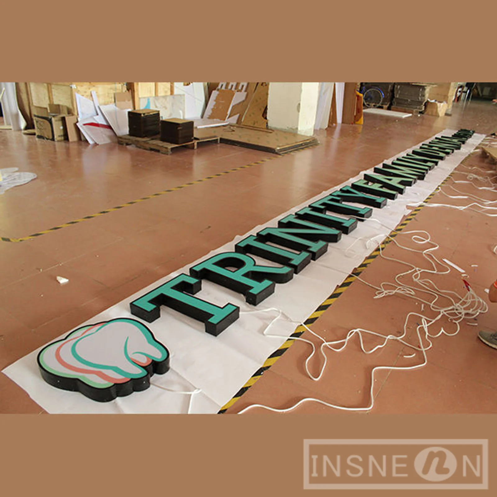 Acrylic Luminous Lettering 3D Luminous Character Double-sided Light Waterproof Advertising Board Company led Sign Custom Logo