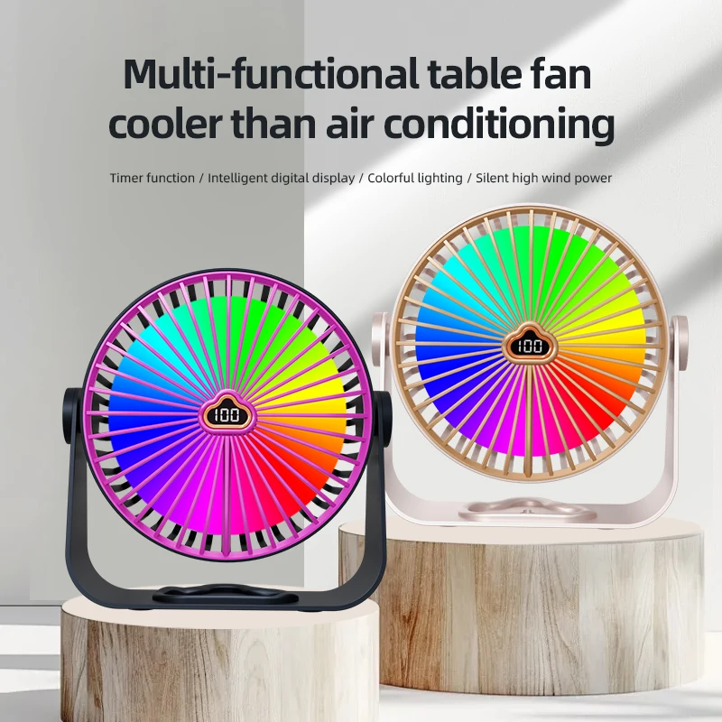 100 level small fan desktop electric fan small household silent office desktop USB charging bedroom dormitory student bed