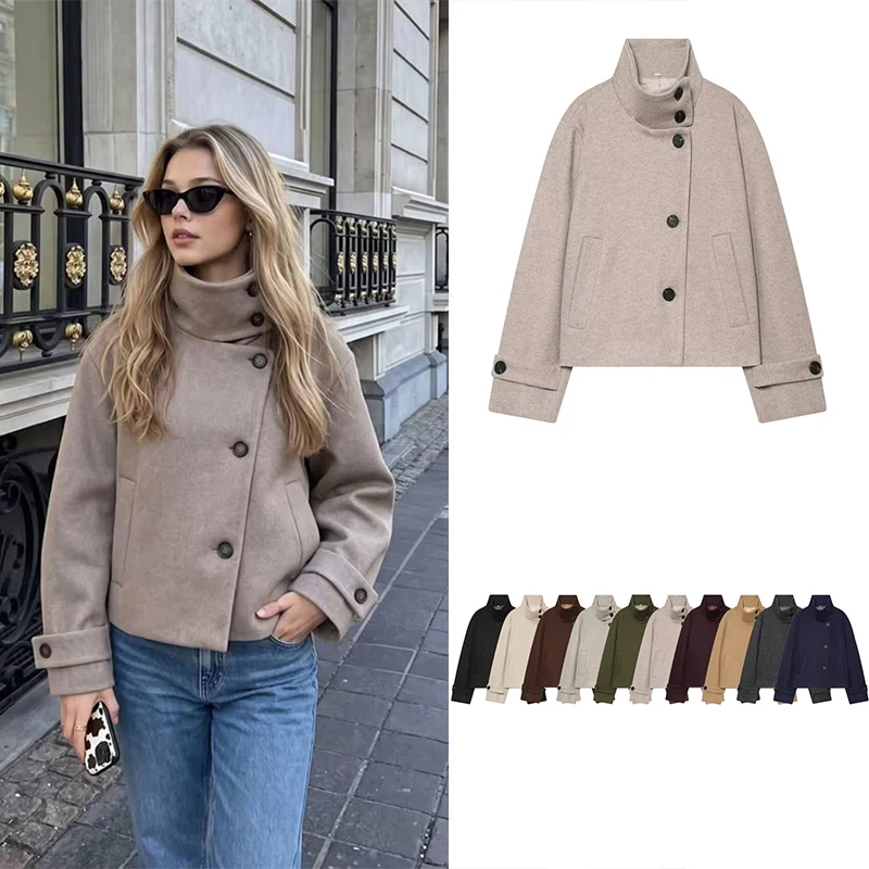 Guobioziy Women's Short Casual Jacket 2026 Fall/Winter New European Fashion Trend Daily Punk Retro Elite Tassel Street Style