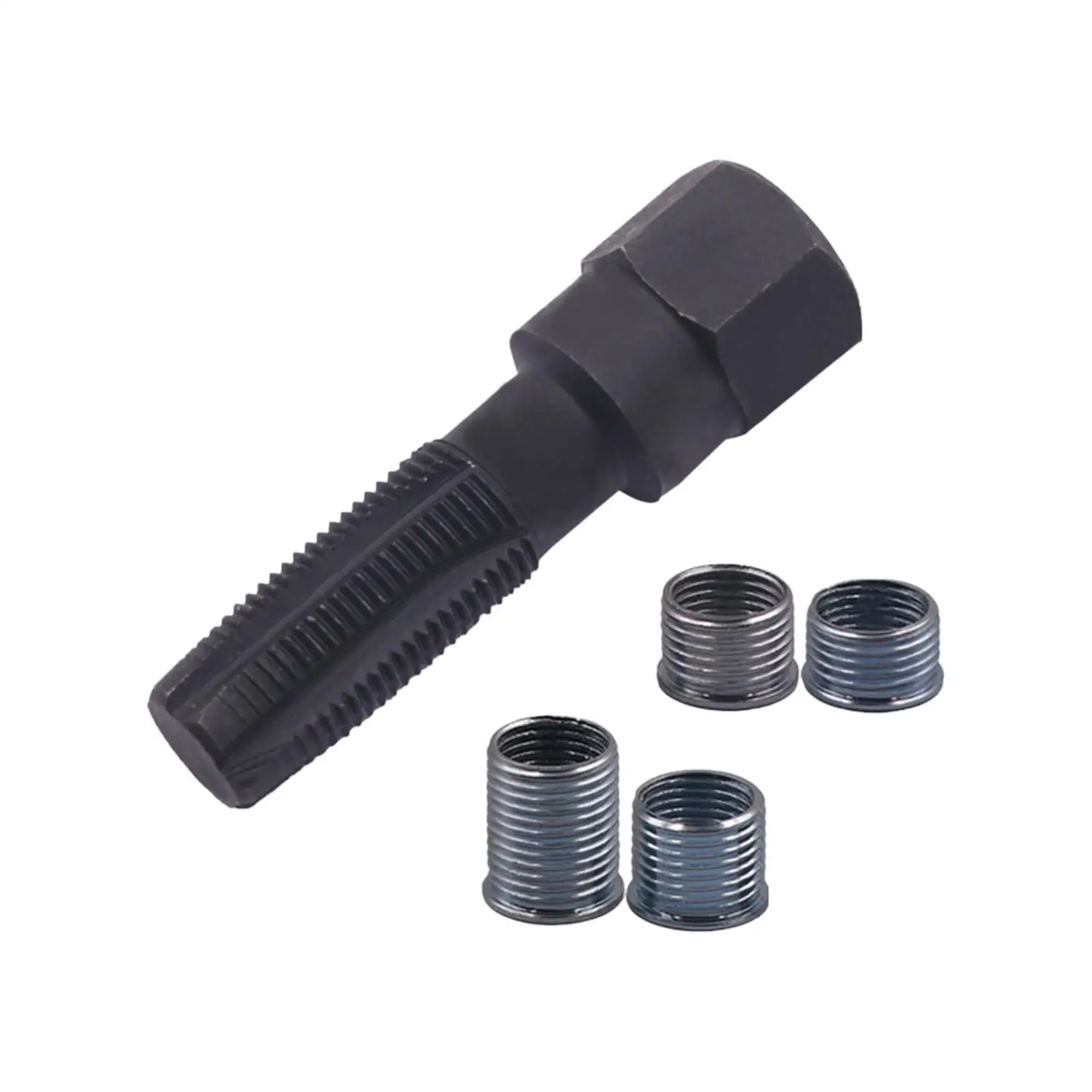 Spark Plug Thread Repair Kit with 4 Thread Insert Spark Plug Rethreading Kit