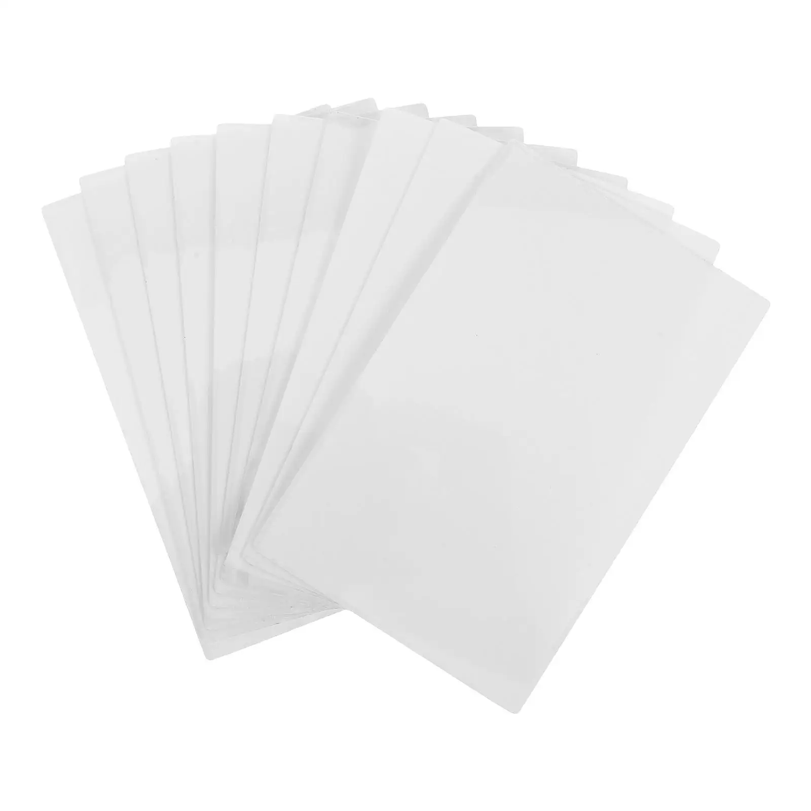 

10 Pcs Dual Sided Sublimation Business Cards Thermal Transfer Blank Name Cards Engraving Blanks Flexible Printable Plastic Pet