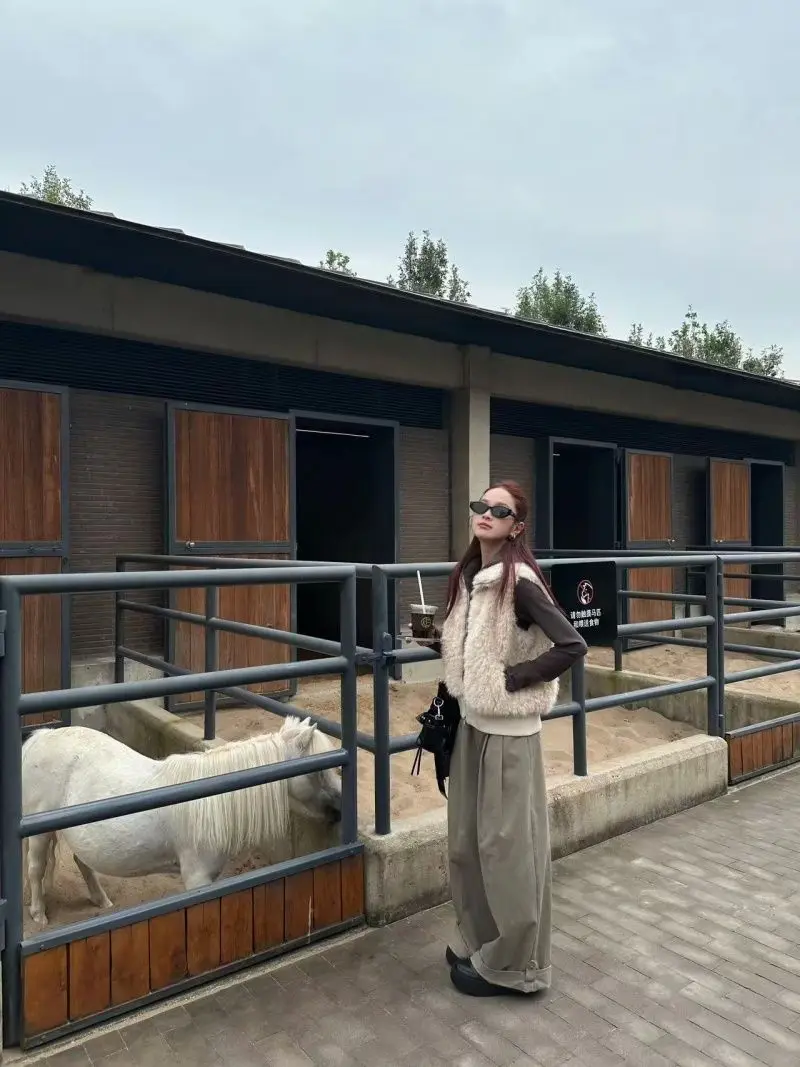 

Vests Waistcoats Thick Womens Cotton White School Summer Mesh Openwork Sleeveless Slimming Sweet Girl Trendy Y2K Quick-Drying OL