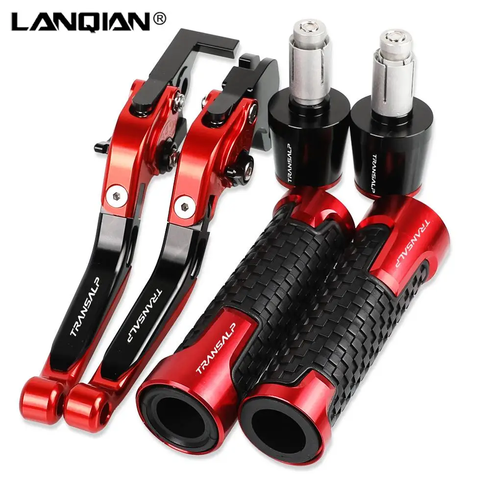 

For HONDA TRANSALP 600 VM VN 1991 1992 Motorcycle Brake Clutch Levers Non-slip Handlebar knobs Handle Hand Grips Bar Ends Caps