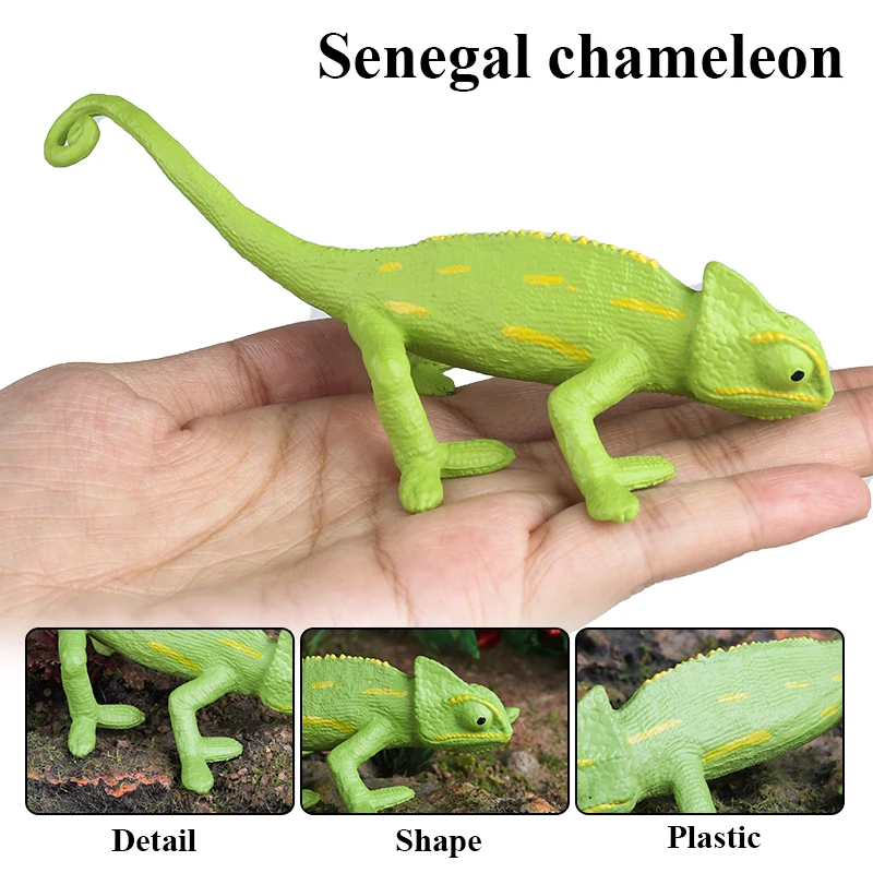 Oenux Reptil Tiere Wild Chamäleon Eidechse Lguana Thorny Teufel Gecko Action Figur Modell Figuren Bildung Spielzeug Für Kinder Geschenk – Detail 8