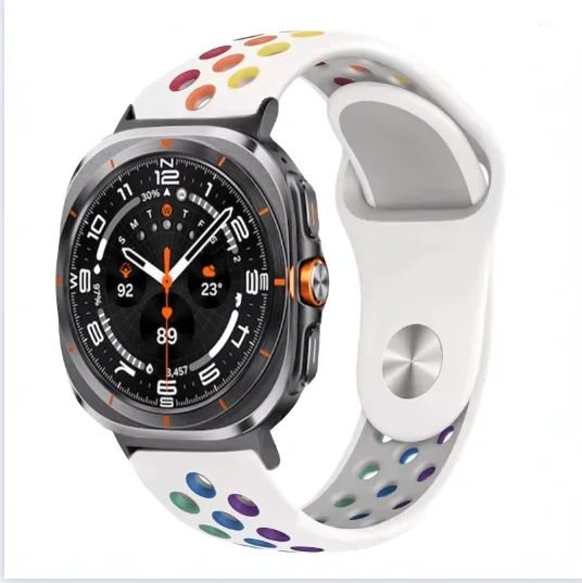 حزام سيليكون لساعة سامسونج جالاكسي الترا 2025 47 ملم سوار رياضي لساعة سامسونج جالاكسي 8 40 ملم 44 ملم 8 كلاسيك 46 ملم