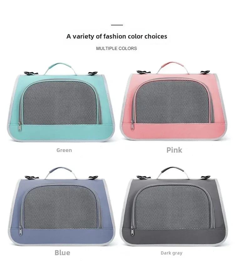 Tragbare Handtasche für Haustiere, Katzen und Hunde, atmungsaktive Tragetasche für den Sommer, Reisetasche für Welpen und Kätzchen, Umhängetasche, Haustier-Tragetasche, Zubehör – Detail 2