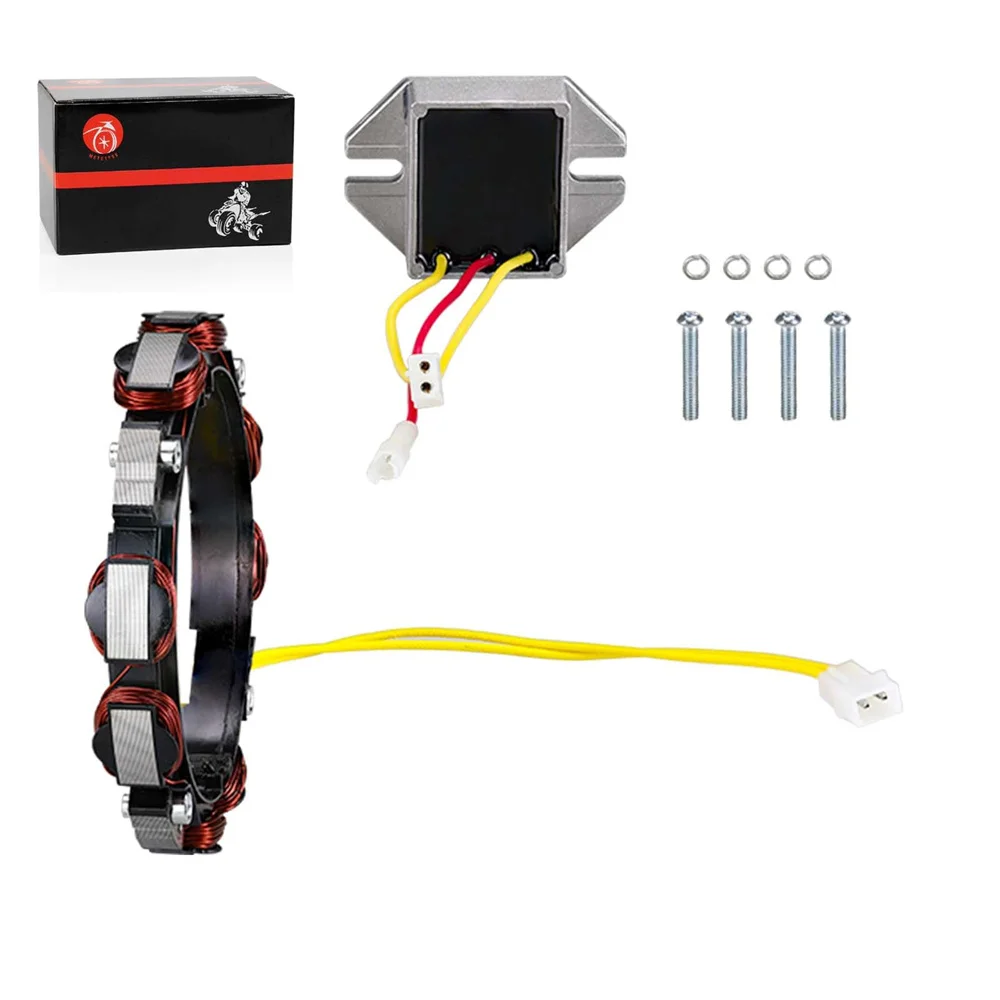 Lichtmaschinen-Statorspule 2-polig mit Regler für Briggs- und Stratton-Motoren 10–16 Amp 592830 Ersetzt für OEM 592830 696458 691064 – Detail 4