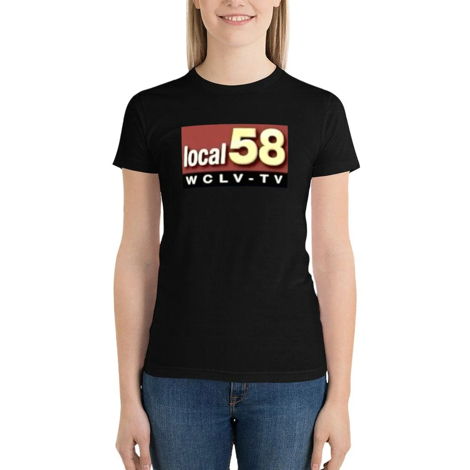 Local 58 Logo T-Shirt summer tops tops korean fashion shirts graphic tees T-shirt Women