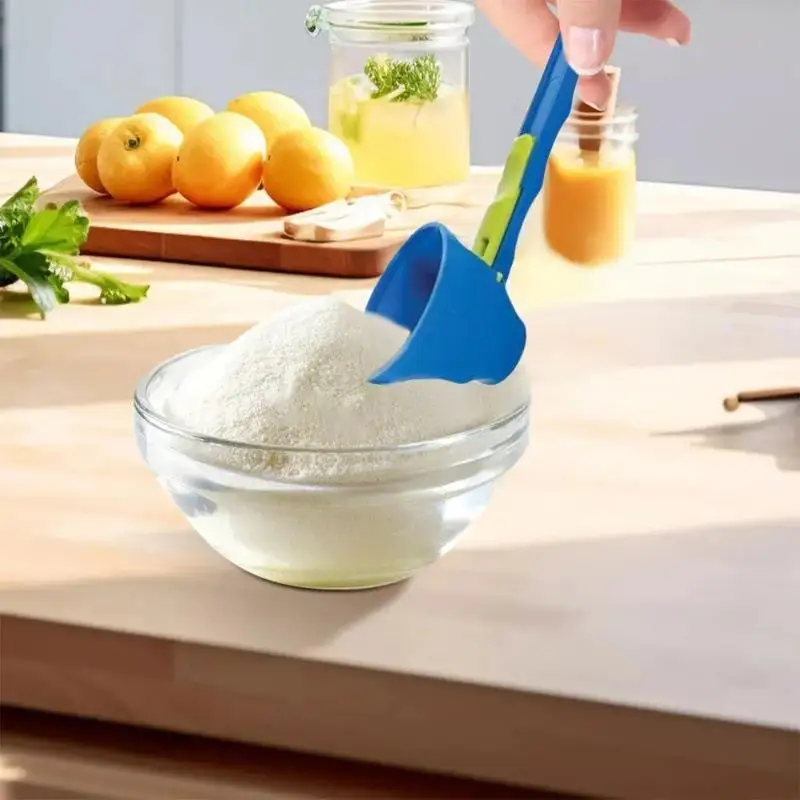 Material Mess-Free Protein Powder Scoop - Sliding Funnel For Milk & Supplements Kitchen Gadget For All Occasions Measuring Spoon - view 5