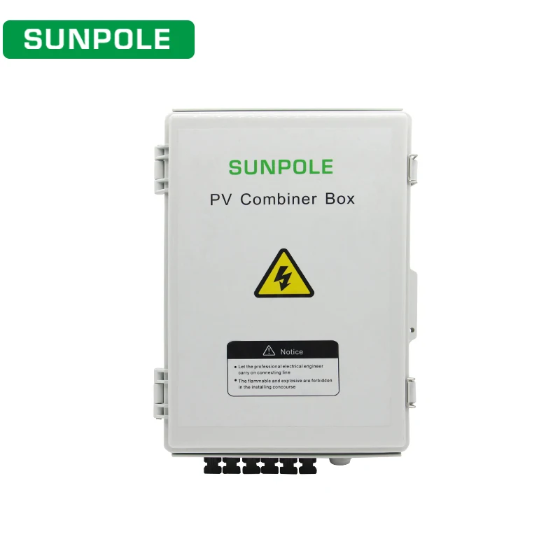 DC550V 6 Input 1 Output Solar photovoltaic PV Combiner Box With Lightning Protection DC Fuse MCB SPD Waterproof Box IP65
