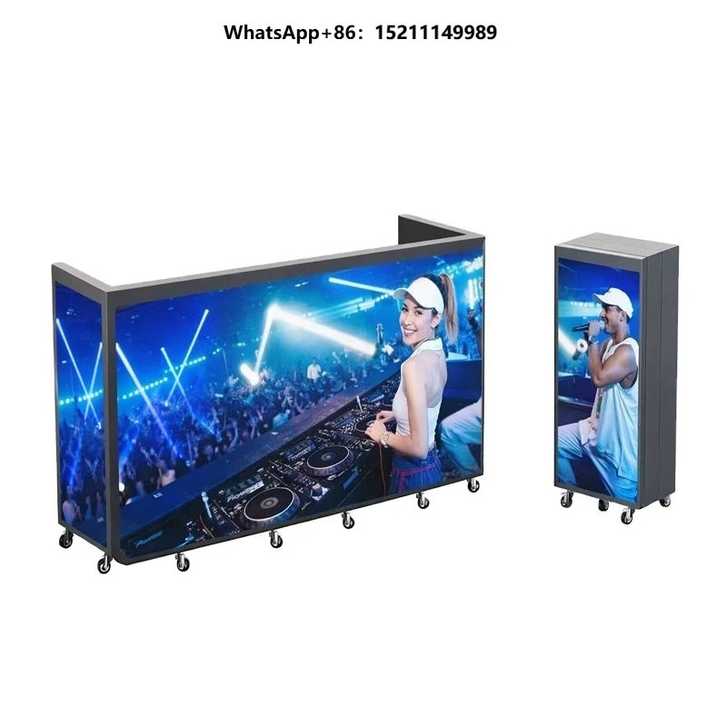 Versatile LED Display Foldable LED DJ Booth for Different Scene Bar Club Party Stage Commercial Activity