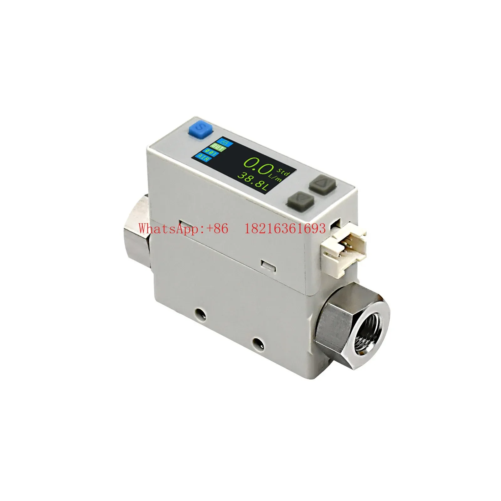 Limited Offer AFM07 Thread Flow Switch Compressed Air Thermal Gas Mass Flow Meter