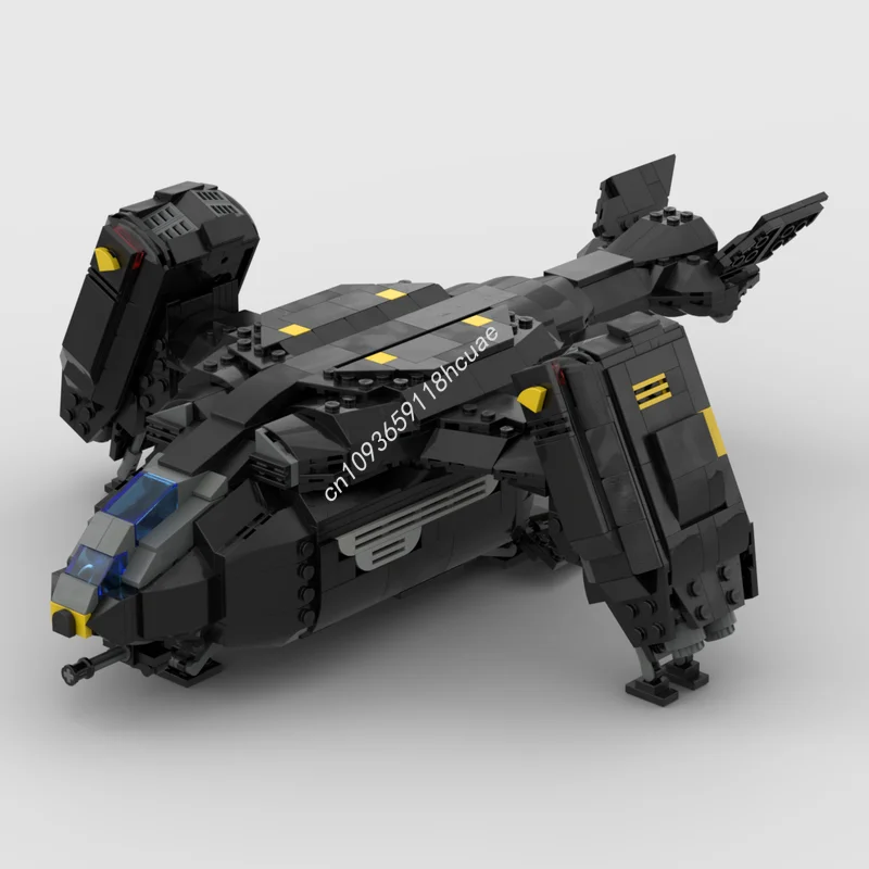 920PCS MOC Pelican-1 Extraction Shuttle Helldiverss 2 Spaceship Model Building Blocks Stacking Bricks Creative Toys Kid Gift