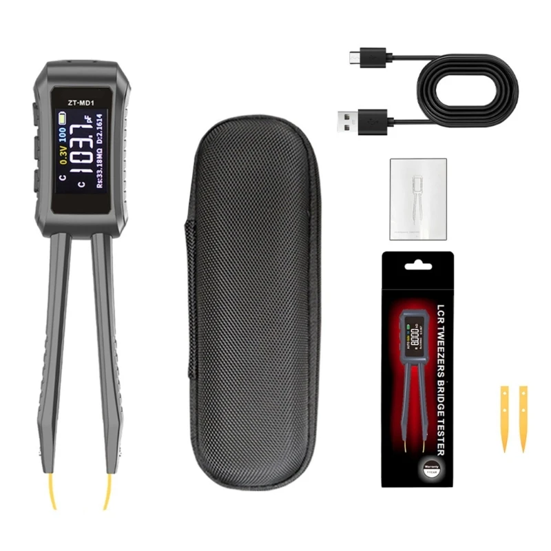 Easy to Use Intelligent Tweezer Tester Multimeter for Quick Component Analysis, Circuit Designs and Electronic Projects