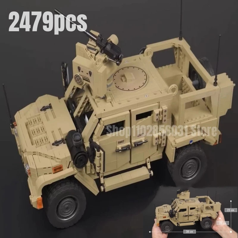 2479pcs MOC Military JLTV Armored Vehicle Building Blocks Model Bricks World War II Toys Birthday Gifts Boys Christmas