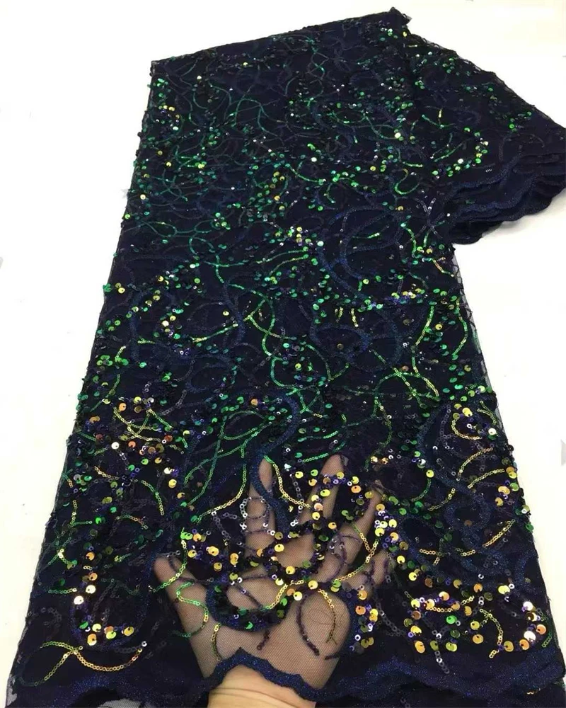 Nigerian Rope Lace Fabric 2025 High-Quality African Guipure Cord Luxury Sequins for Women's Party Dresses Sewing And Crafting