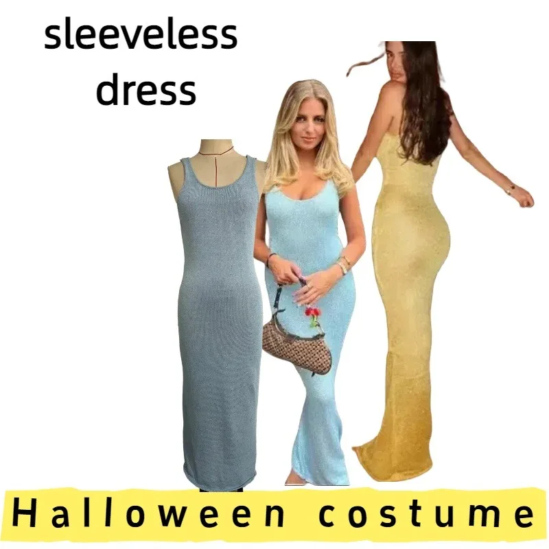 

Women's Slim Fit Bodycon Sleeveless Dress for Daily Wear Casual Outings Weekend Gatherings Evening Parties and Special Occasions