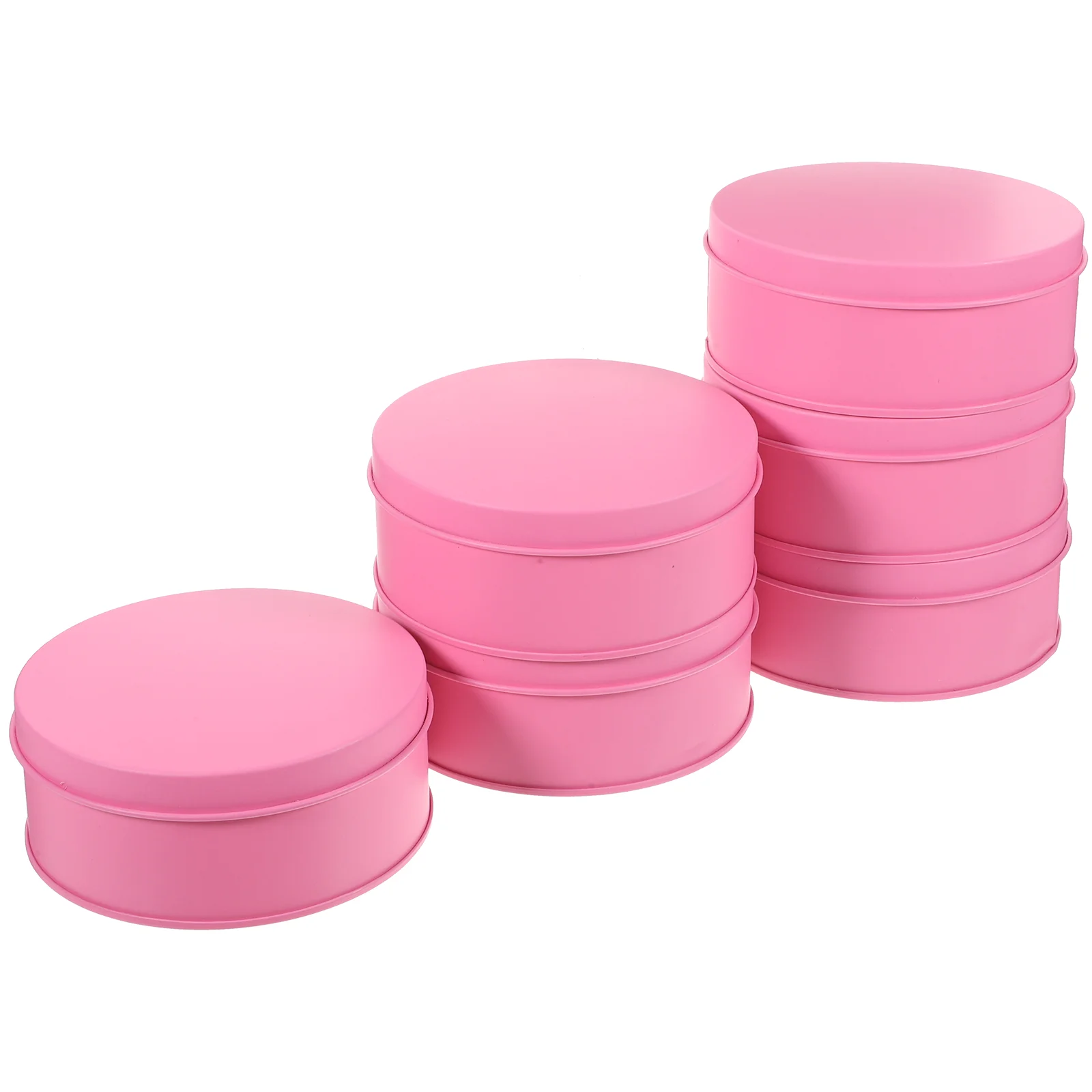 

6 Pcs Large Tinplate Cookie Candy Gift Packaging Storage Box Metal 6pcs (pink) Sweet Container Jars Cookies Containers Boxes