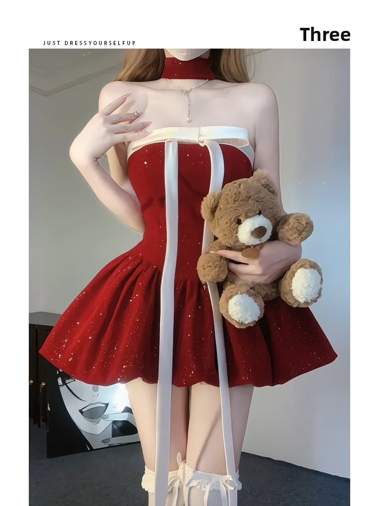 

HEZA Cisas Feeling Birthday Girl Fro Dr Женская юбка трапециевидной формы Sle Flaing Bud Tube Top ort Dr Полиэфирное волокно