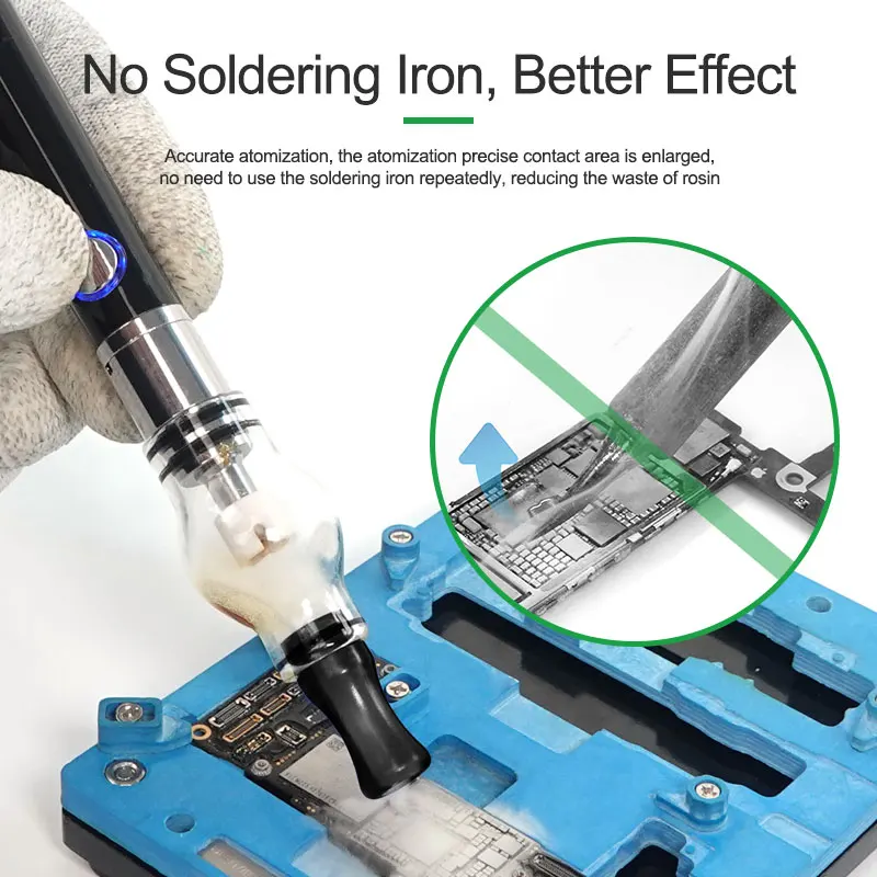 RELIFE RL-069 Rosin Atomizer Rosin Flux Pen USB Charging Welding Pen No Need Soldering Iron Phone PCB Short Circuit Detector