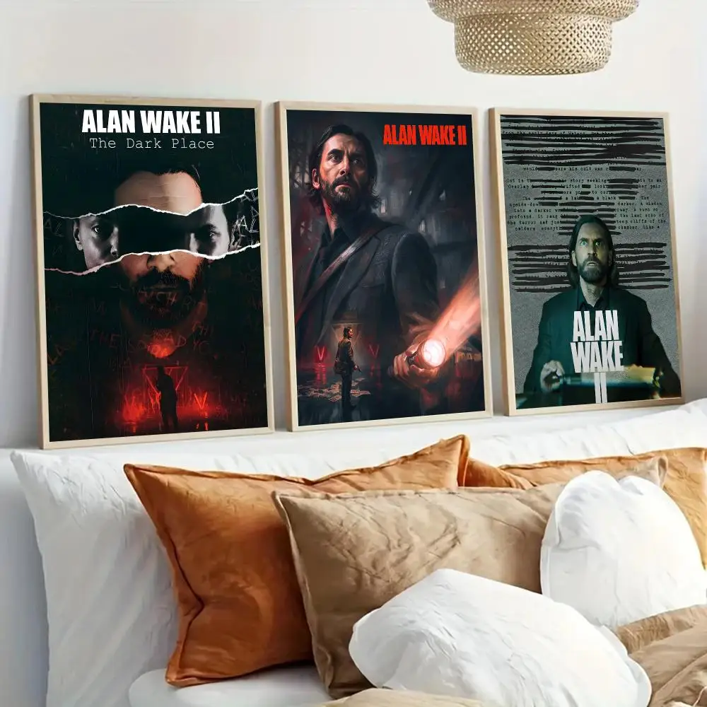 A-Alan W-Wake Hot Game Poster Modern Home Living Bedroom Bar Hallway Waterproof Wall Art Aesthetic Decor