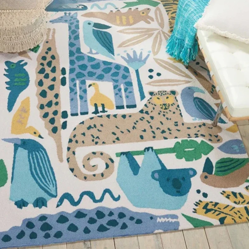 Cartoon Style Bedroom Decor Carpet Large Size Carpets for Living Room Fluffy Soft Lounge Rug Thick Washable Children's Floor Mat