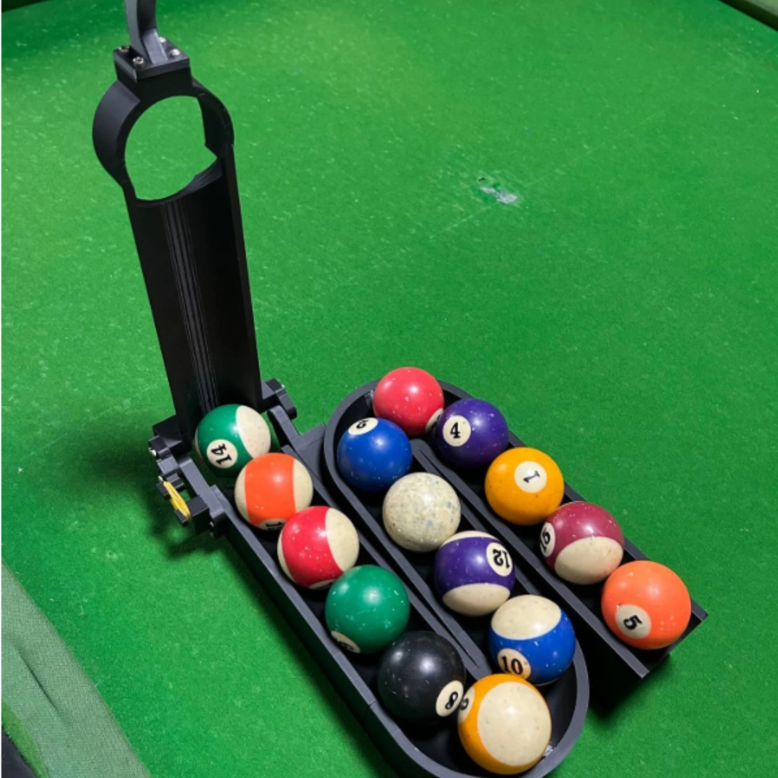 

Automatic Billiard Ball Rack Compact Foldable Billiard Rack Game Gear Long-Lasting Easy Maintenance
