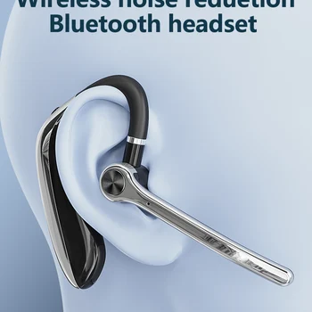 듀얼 마이크 장착 무선 헤드폰, 블루투스 이어폰, ENC 노이즈 캔슬링, 핸즈프리 헤드셋, 비즈니스 귀마개 운전 