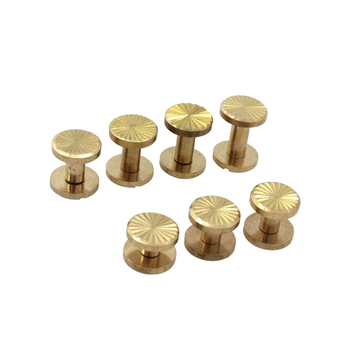 10pcs Solid Brass Binding Chicago Screws Belt Screw Nail Stud Rivets for Photo Album Leather Craft Belt Wallet Fasteners